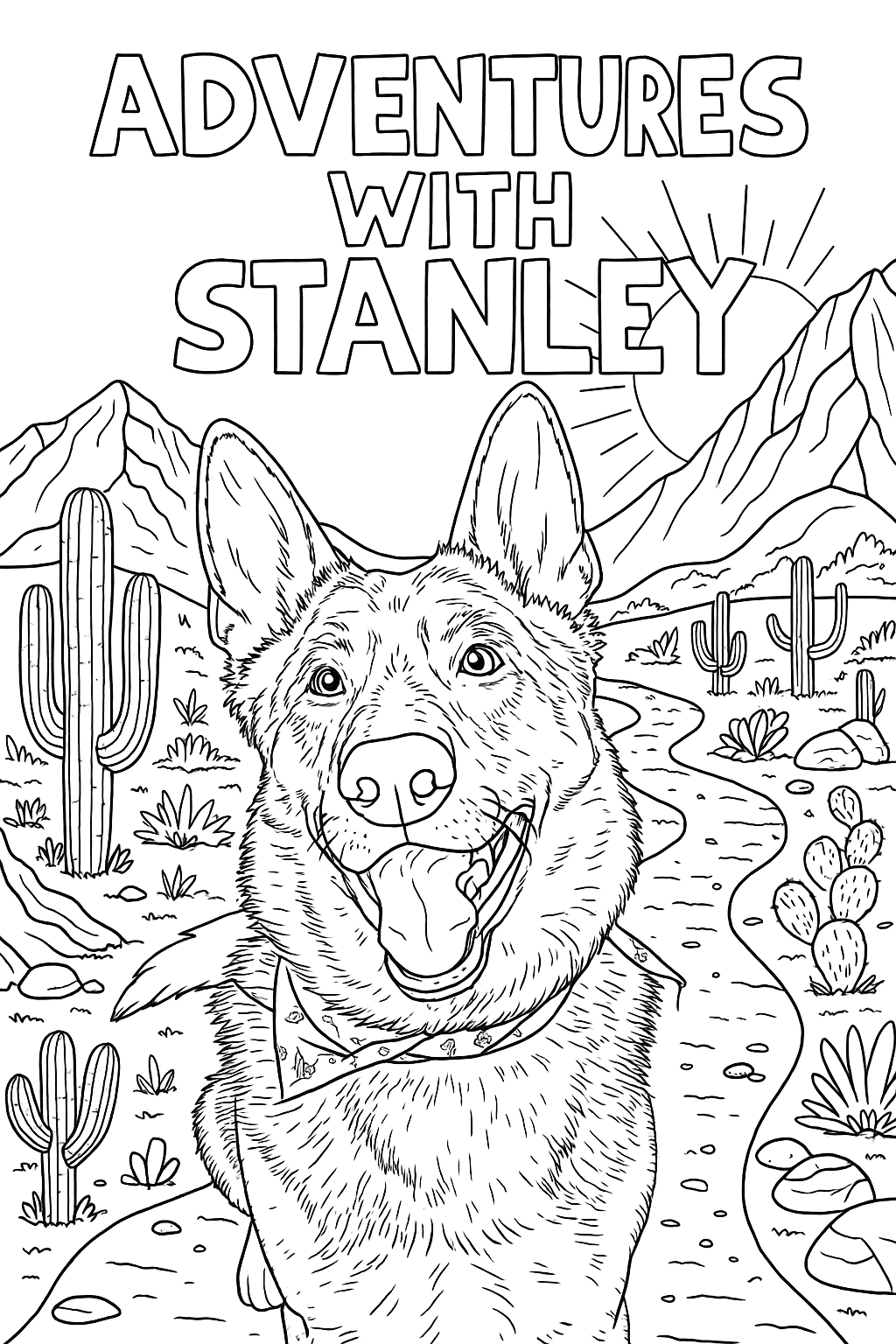 🐾 Single Page Custom Coloring Page